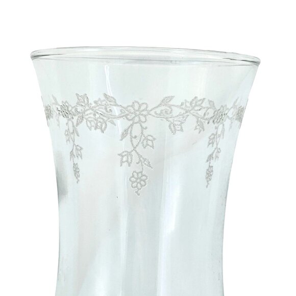 Homco Cathedral Floral Sconce Votive Candle Holder 6" etched garland cottagecore - Picture 4 of 7